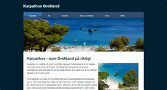 Desktop Screenshot of karpathosgrekland.se